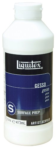 Liquitex G5316 Professional White Gesso Surface Prep Medium, 16-oz