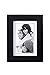 Malden 3.5x5 Picture Frame - Wide Real Wood Molding, Real Glass - Black