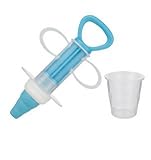 1Pcs Baby feeding device，Simulation syringe，Blue