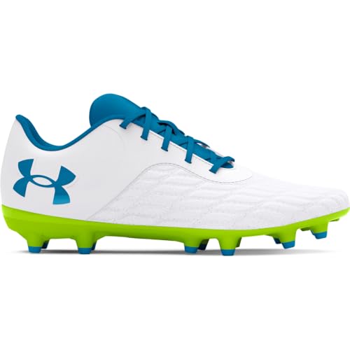 UNDER ARMOUR BOYS’ MAGNETICO SELECT 3.0 JR, (102) WHITE/HIGH-VIS YELLOW/CAPRI, 1.5, US