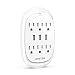 KPSTEK 6-Outlet Multi Plug Outlet Extender with 3 USB Ports (3.4A Total), Surge Protector Wall Plug Outlet Adapter for Home, Office and Dorm Room, White - KS3336F