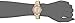 Anne Klein Women's AK/2670PMGB Diamond-Accented Gold-Tone Bracelet Watch