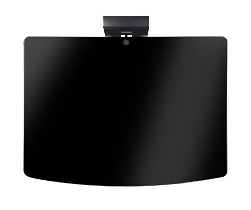 VonHaus 3x Floating Wall Shelves with Strengthened Tempered Glass - Adjustable – Black - DVD Players/Cable Boxes/TV Accessories