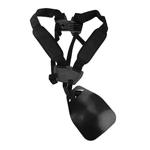 Profi Trimmer Doppel Schultergurt Mäher Nylongurt für Motorsense Garten Rasen Schwarz