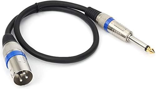 HTRUIYATY XLR Male Cable To 6.35 mm 1/4 inch TS Jack Lead Mono Signal Plug, 3 Pin Unbalanced Audio Cable, Microphone Cable - Image 4