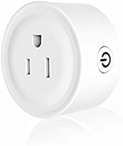 Mini WiFi Smart Plug, Wireless Socket Outlet Plug, Remote Control Electric Appliance Devices, Energy Monitoring, No hub Required,Timing Function, Work With Amazon Alexa &amp; Google Home Assistant（White）