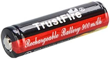 TrustFire Rechargeable Lithium 14500 Battery Li Ion 3.7v Li Ion Cylindrical Battery for led flashlight,power bank,solar device(Black,14.20x51.03cm)