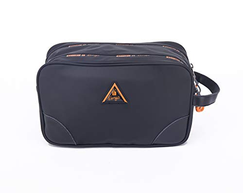 Toiletry Bag for Men - Canvas Dopp Kit for Travel, Gym, Grooming & Shaving, Waterproof Lining, ... - Thumbnail 7