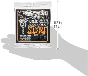 Ernie Ball Hybrid Slinky Coated Titanium RPS Electric Guitar Strings - 9-46 Gauge, Hybrid (9-46), Hybrid (9-46) - Image 4