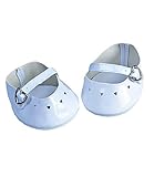 White Dress Shoe w/Diamond Buckle Teddy Bear Clothes Fits Most 14
