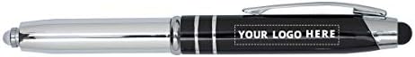 Ballpoint Stylus Pen with LED light - 100 QTY - $ 3.0 Each - Promotional Product Imprinted & Personalized Bulk with Your Custom Logo