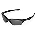 Walleva Black Non Polarized Replacement Lenses For Oakley Half Jacket 2.0 XL Sunglasses