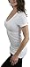 ToBeInStyle Women’s Beautiful Wardrobe Classic Short Sleeve V-Neck T-Shirt - White - M