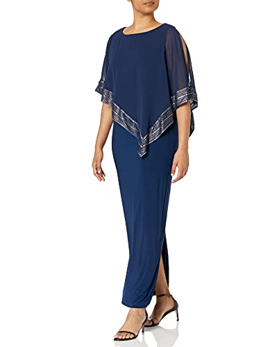 S.L. Fashions Women's Cape Dress 