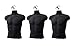 Upper Male Torso Form, Black - Pack of 3