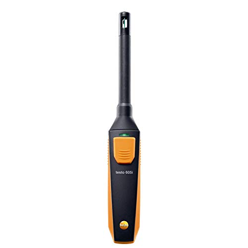 Testo 0560 1605 605I Thermo-Hygrometer Smart and Wireless Probe, 1" Height, 1" Width, 10" Length