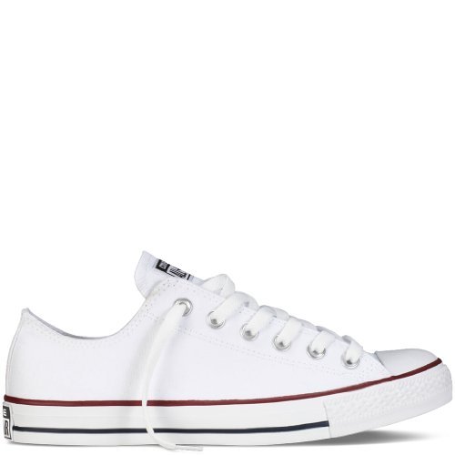 Converse Unisex Chuck Taylor All Star Ox Sneakers Burgundy 139794F (41-42 M EU/10 B(M) US Women/8 D(M) US Men, Optical White)