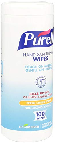 image for Purell Hand Sanitizing Wipes Non-Alcohol Formula, Fresh Citrus Scent, 
