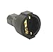 Toptekits IEC 320 C14 Male to Europe Schuko Female Socket Short Power Plug Converter Adapter for UPS PDU,Euro UPS/PDU Power Cord Connecter