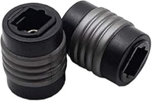 Traovien Fiber Optic Head Female to Female Audio Adapter, Optical Toslink Female to Toslink Female Extention Cable Coupler Co