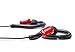 SONXTRONIC XDR-1000 BB Premium Fashion Soft Touch Earhook Earbud Sport Running Headphones with Microphone Bass Boxes Design Red