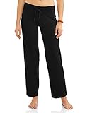 Athletic Works Women's Relaxed Fit Dri-More Core Cotton Blend Yoga Pants Available in Regular and Petite