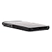 Dockem Luxe N1 Card Case for Samsung Galaxy S10: Ultra Slim 1 Slot Wallet Case, Synthetic Leather with UltraGrip Twill Canvas Styling: S10 [Black & Grey]