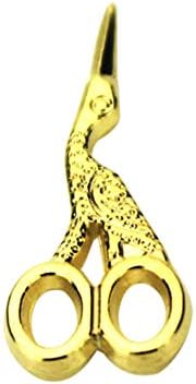 mnoMINI 2Pcs Dollhouse Accessories Mini Bird Scissors Model DIY Sewing Accessories Miniature Play Food Toy Brain Game Child Role Playing Children's Gifts Golden