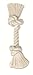 Mammoth Pet Products Dog Flossy Chews 100-Percent Cotton White Rope Bone, Medium, 12-Inch (10004V), All Breed Sizes