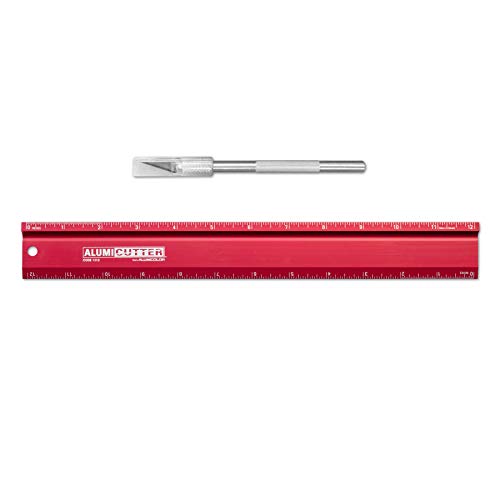 Alumicolor AlumiCutter Aluminum Straight Edge w/Blade for Office, School, Engin…