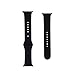 Apple watch band,Soft Silicone Sport Style Replacement for 38mm Apple Watch All Models - 2 Lengths - Black