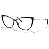 OLIEYE Cat Eye Reading Glasses For Women O2197 - Blue Light Blocking | Spring Hinge | TR90 Frame | Scratch-Resistant Resin Lens | Integrated Nose Pads Custom Fit | Ideal for Computer Use, Reading