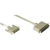 IEC SCSI Cable for Original Apple Mac Macintosh and Mac+ Computers with DB25 Hard Drive Port - 3 Foot Molded