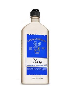 Bath and Body Works Aromatherapy Sleep Lavender and Cedarwood Body Wash and Foam Bath, 10 fl oz