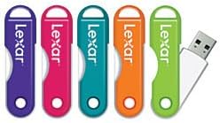 Lexar(R) JumpDrive(R) TwistTurn USB 2.0 Flash Drive, 32GB, Assorted Colors