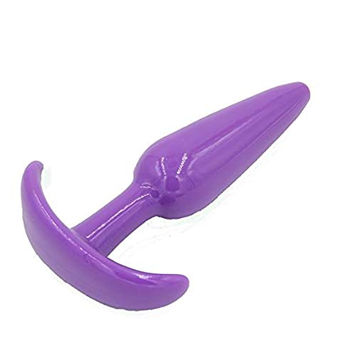 Bu~tt P~lu~g T-bar Base Kit - Training Toys - Erotic Games Role Play - Womens Stimulator - 4 pcs Beginners Anales Set - Best Idea for Gift to Him - Purple
