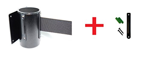 Review Retractable Wall Barrier Black Finished Retractable Wall Barrier Black Finished