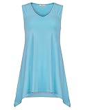 Loose Fit Womens Tank,Timeson Womens Summer Party Flowy Tank Dress XX-Large Light Blue