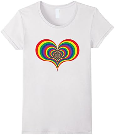 Women's Psychedelic Love T-shirt Small White
