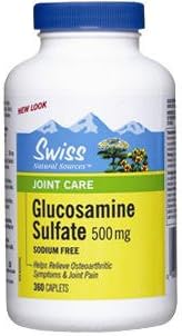 Glucosamine Sulfate - 500 mg - Sodium and Salt Free (360 caplets, ZIN: 427762) - 3 Pack
