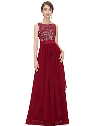 UPC 797698077796, Ever Pretty Juniors Long Prom Dresses 12 US Red