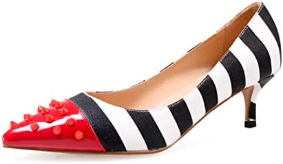 Women's Stiletto Pumps Studded Zebra Print high Heels Shoes Party Wedding Big Size 45