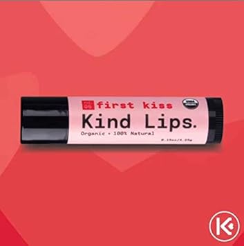 Amazon Com Kind Lips Organic Lip Balm First Kiss No 6 Single 0 15oz All Natural Chapstick Beauty
