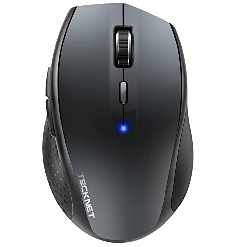 TECKNET Silent Bluetooth Mouse Gray