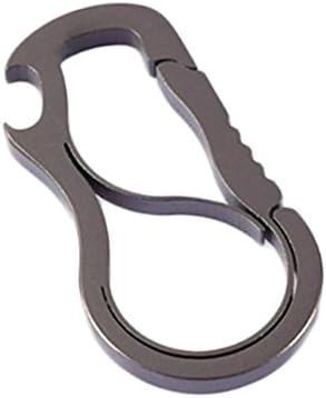 Multi-Function Key Chain -Alait Full Stainless Steel Anti-lost Key Chain With Bottle Opener Key Chain(Black)