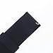 22mm Replacement Soft Straps Bands for Pebble Time/Gear S3/Asus Zenwatch 2 Big/Men's Fossil Q Explorist Gen 3 Smartwatch (Black)
