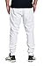 PROGO USA Men's Joggers Sweatpants Basic Fleece Marled Jogger Pant Elastic Waist (XX-Large, White)