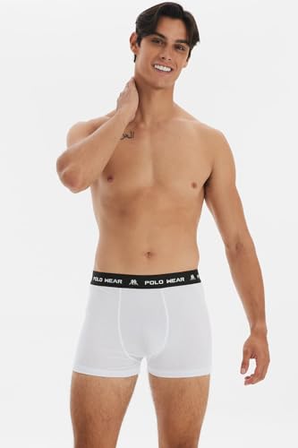Kit 6 Cuecas Masculinas Boxer Algodão Sem Costura Lateral Polo Wear