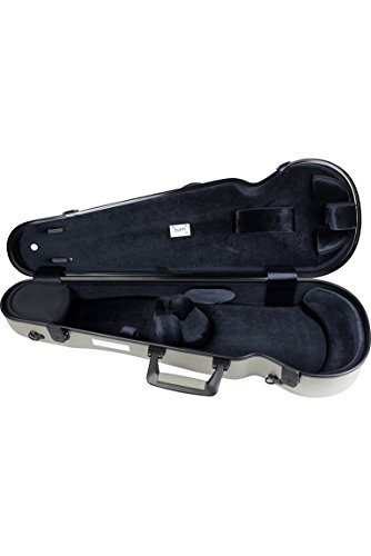 Bam France - L'Opera Hightech Contoured Violin Case - Champagne Polycarbonate - Black Version
