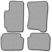 SUBARU Impreza Floor Mat set Carpet Custom Fit Replacement 4 pc set (2 pc fronts &amp; 2 pc rears) With Serged Edging &amp; Driver Side Heel Pad Gray Fits 1996-2001 Avery's Floor Mat 1186-B